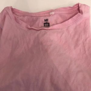 A pastel pink short sleeved shirt